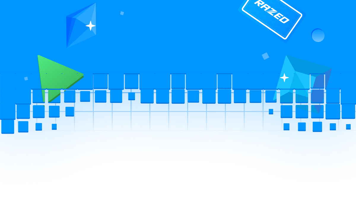 razed Willkommensangebot, Promo-Grafik des Anbieters